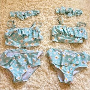 Floral Ruffle Bikini Set baby girl